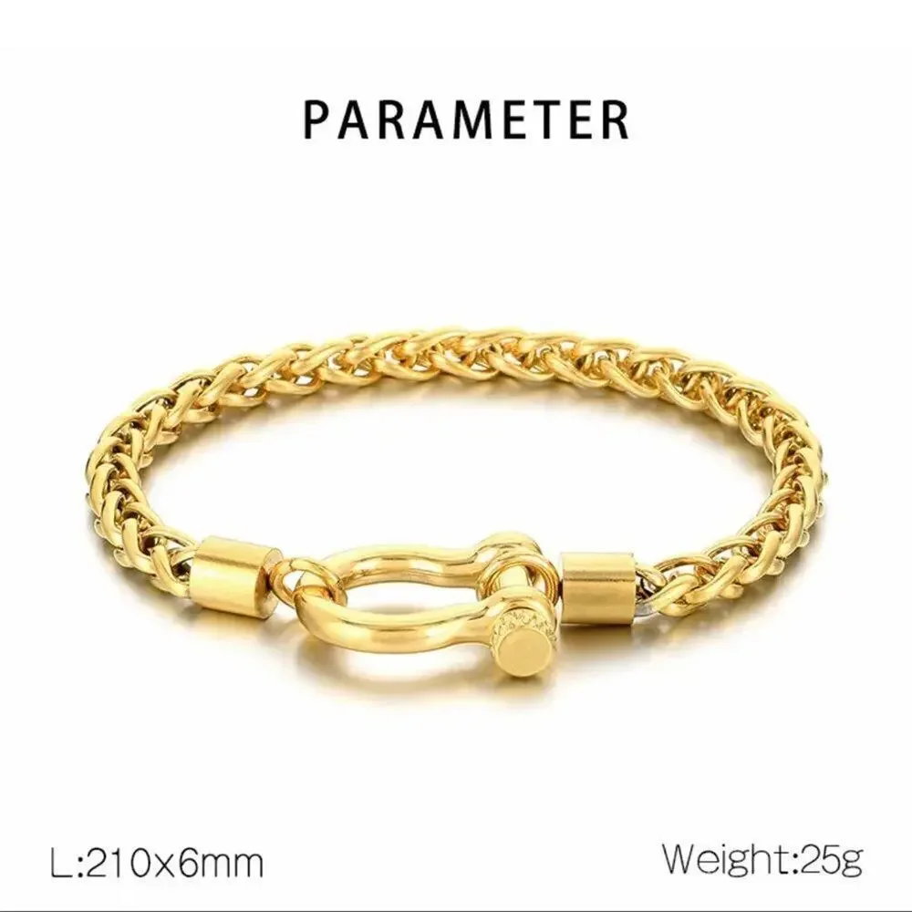 18K Horseshoe Gold Plated Bracelet